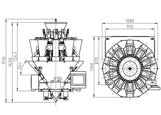 10 Head Leak Proof​ Multiweigh Systems For Particle